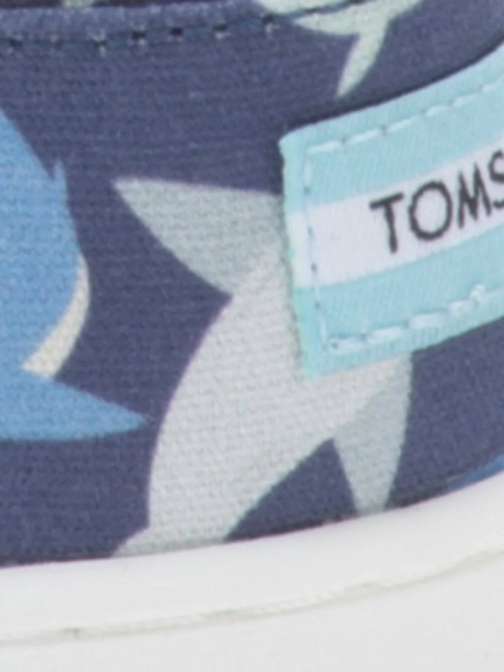 NWT Toms  Baby Boys Tiny Alpargata Shark Belmont Slip On Shoes
